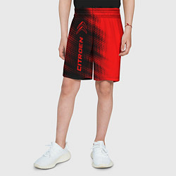 Шорты детские Citroen - red gradient по-вертикали, цвет: 3D-принт — фото 2