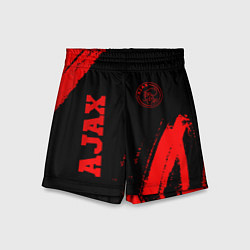 Детские шорты Ajax - red gradient вертикально
