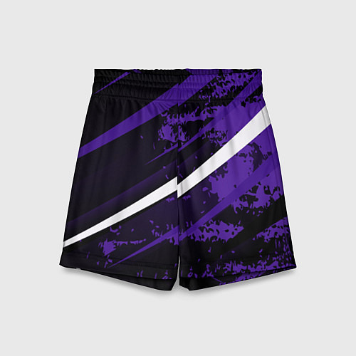 Детские шорты Color black purple line / 3D-принт – фото 1