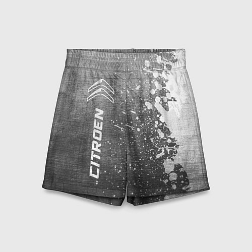 Детские шорты Citroen - grey gradient по-вертикали / 3D-принт – фото 1