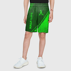Шорты детские Half-Life - green gradient вертикально, цвет: 3D-принт — фото 2