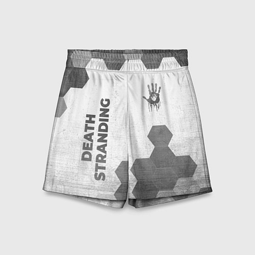 Детские шорты Death Stranding - white gradient вертикально / 3D-принт – фото 1