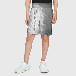 Шорты детские Porsche - white gradient по-вертикали, цвет: 3D-принт — фото 2