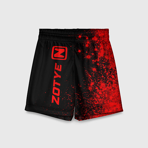 Детские шорты Zotye - red gradient по-вертикали / 3D-принт – фото 1