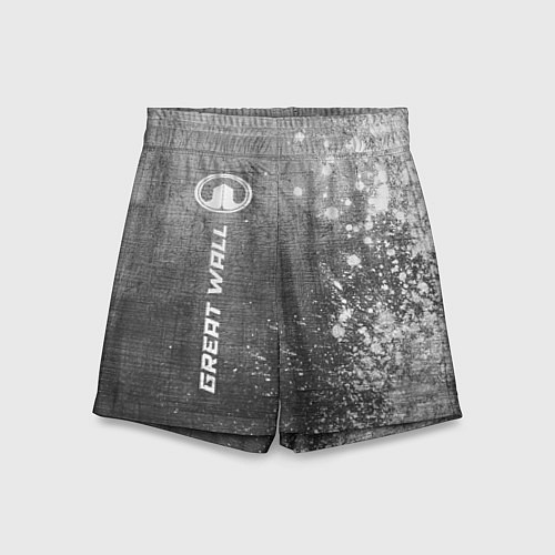 Детские шорты Great Wall - grey gradient по-вертикали / 3D-принт – фото 1