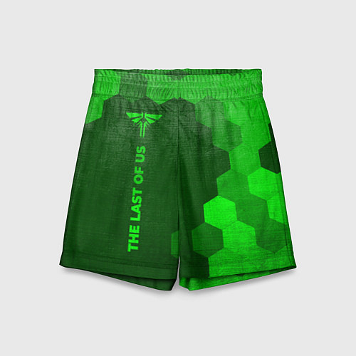 Детские шорты The Last Of Us - green gradient по-вертикали / 3D-принт – фото 1