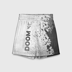 Шорты детские Doom - white gradient по-вертикали, цвет: 3D-принт