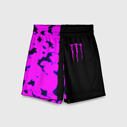 Детские шорты Monster energy neon camo