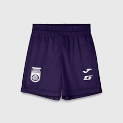 Шорты детские Фк Уфа - фиолетовый цвет, цвет: 3D-принт
