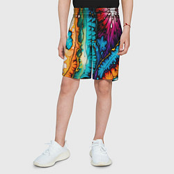 Шорты детские Разноцветный узор, цвет: 3D-принт — фото 2