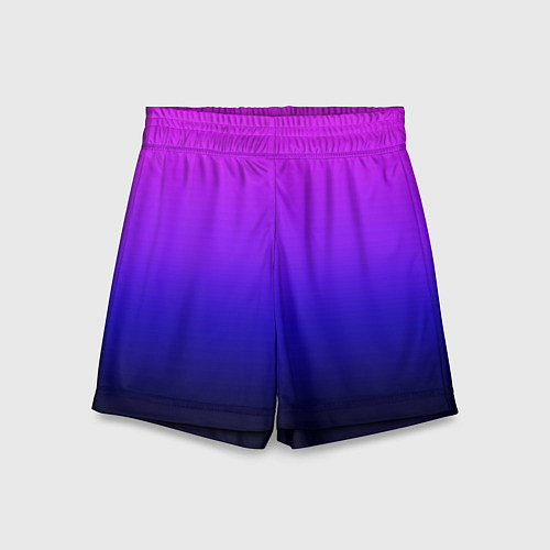 Детские шорты Омбре синий градиент Future Dusk / 3D-принт – фото 1