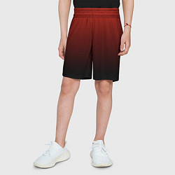 Шорты детские Red gradient, цвет: 3D-принт — фото 2