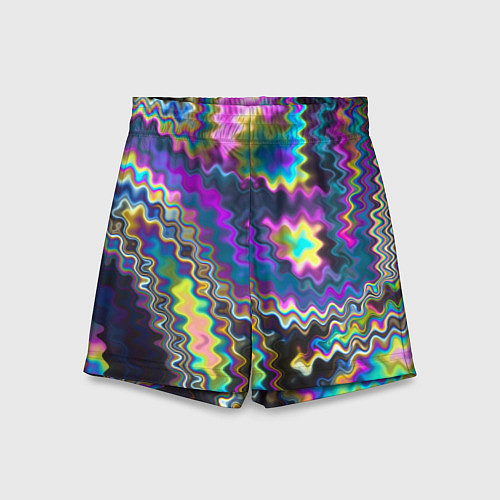 Детские шорты Абстракция переливы / 3D-принт – фото 1