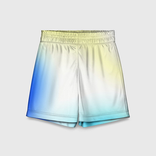 Детские шорты Color yellow blue white / 3D-принт – фото 1