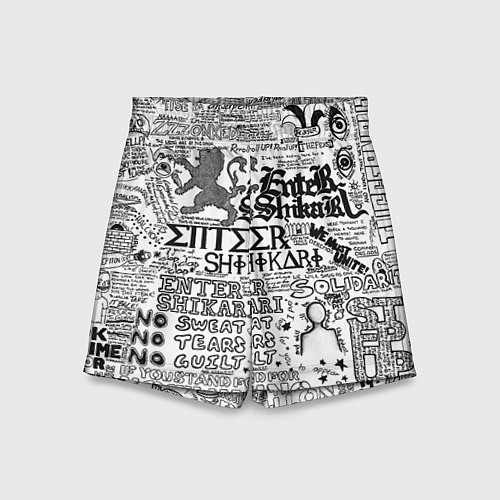 Детские шорты Enter Shikari: Words / 3D-принт – фото 1