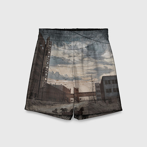Детские шорты S.T.A.L.K.E.R: Dark Street / 3D-принт – фото 1