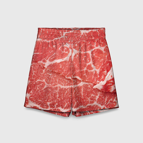 Детские шорты Кусок мяса / 3D-принт – фото 1