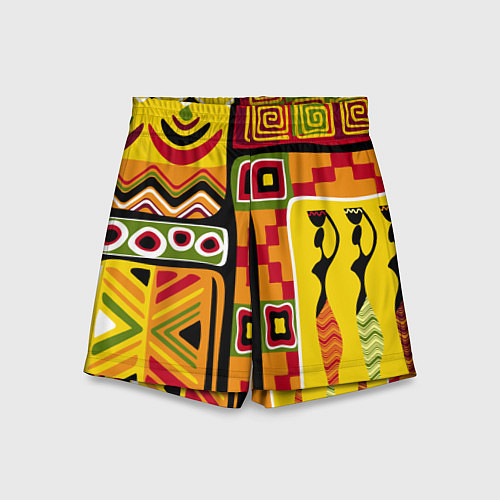 Детские шорты Африка / 3D-принт – фото 1