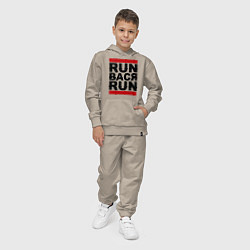 Костюм хлопковый детский Run Вася Run, цвет: миндальный — фото 2