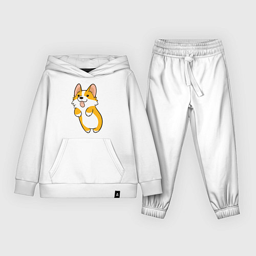 Детский костюм Корги лапочка / Белый – фото 1