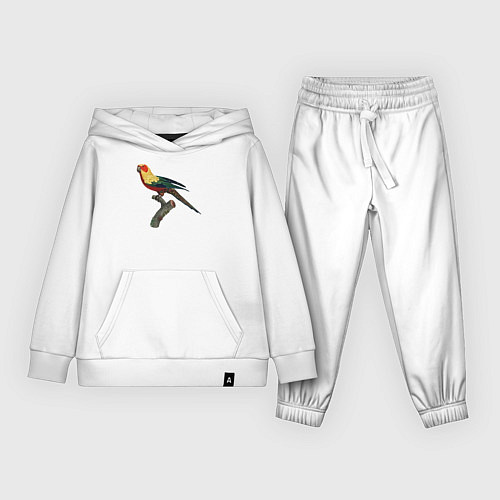 Детский костюм Попугай аратинга / Белый – фото 1