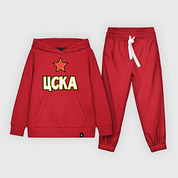 Костюм хлопковый детский ЦСКА, цвет: красный