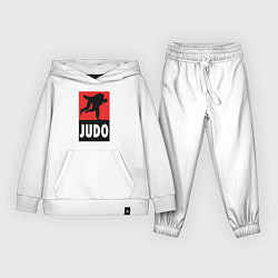 Костюм хлопковый детский Judo, цвет: белый