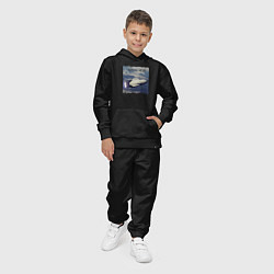 Костюм хлопковый детский Революция в космосе, цвет: черный — фото 2