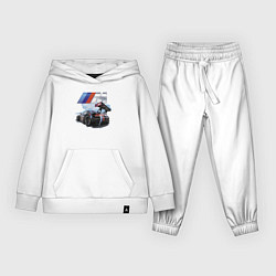 Костюм хлопковый детский BMW M POWER Motorsport Racing Team, цвет: белый