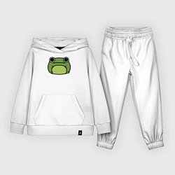 Костюм хлопковый детский Frog Lucky, цвет: белый