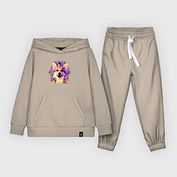 Детский костюм Коллаж с Корги Психоделика