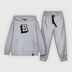 Костюм хлопковый детский Zenless Zone Zero арт logo, цвет: меланж