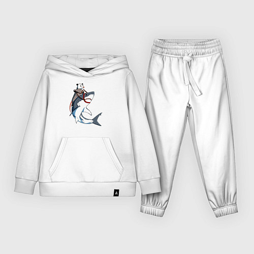 Детский костюм Опоссум верхом на акуле / Белый – фото 1