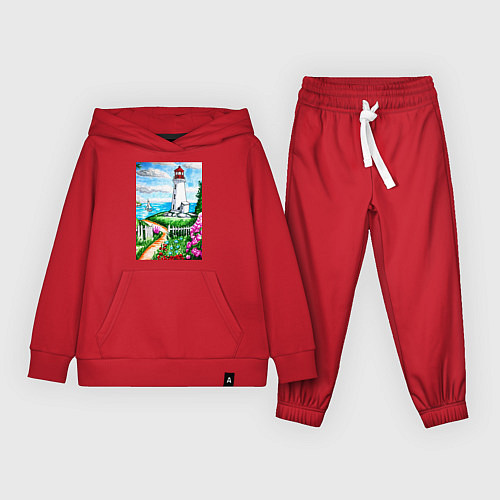 Детский костюм Маяк на берегу / Красный – фото 1