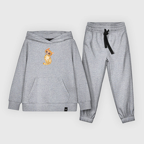 Детский костюм Рыжий милый котенок / Меланж – фото 1