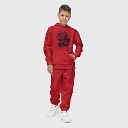 Костюм хлопковый детский Котик - Космонавт, цвет: красный — фото 2