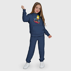 Костюм хлопковый детский Барт Симпсон - крутой скейтбордист, цвет: тёмно-синий — фото 2