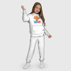 Костюм хлопковый детский CapyGYM - лучший бодибилдинг, цвет: белый — фото 2