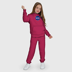 Костюм хлопковый детский NASA NERV, цвет: маджента — фото 2