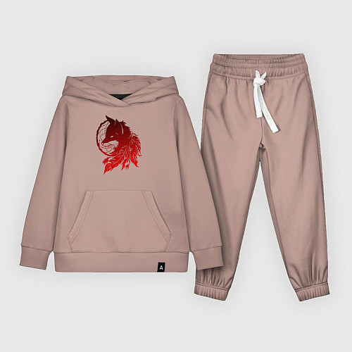 Детский костюм Ловец снов и лис с перьями / Пыльно-розовый – фото 1