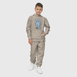 Костюм хлопковый детский Chill rabbit, цвет: миндальный — фото 2