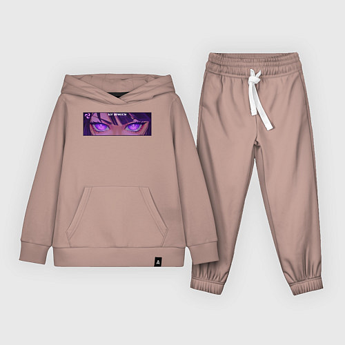 Детский костюм Бог вечности - Шогун Райден / Пыльно-розовый – фото 1