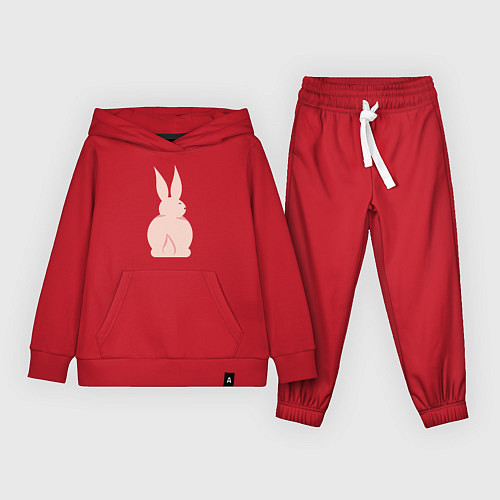 Детский костюм Розовый кролик / Красный – фото 1
