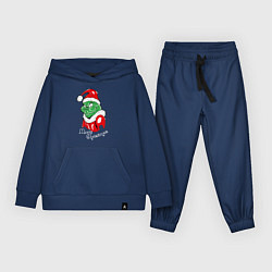 Костюм хлопковый детский Merry Christmas, Santa Claus Grinch, цвет: тёмно-синий
