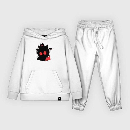 Детский костюм Cult of the Lamb - Овечка в испуге / Белый – фото 1