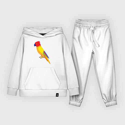 Детский костюм Пoпугай / Белый – фото 1