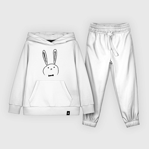 Детский костюм Кролик с бабочкой / Белый – фото 1