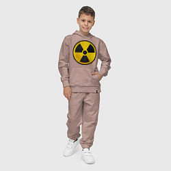 Костюм хлопковый детский Atomic Nuclear, цвет: пыльно-розовый — фото 2