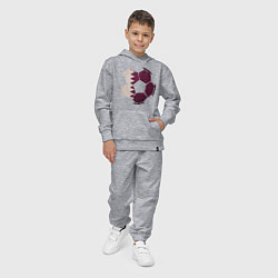 Костюм хлопковый детский Qatar ball, цвет: меланж — фото 2