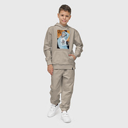 Костюм хлопковый детский Felix Circus, цвет: миндальный — фото 2